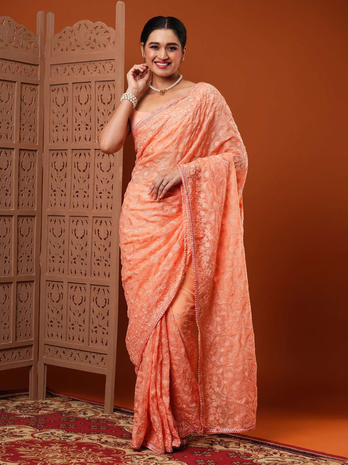Kavi Vol 8 Organza Embroidered Designer Saree Wholesale catalog