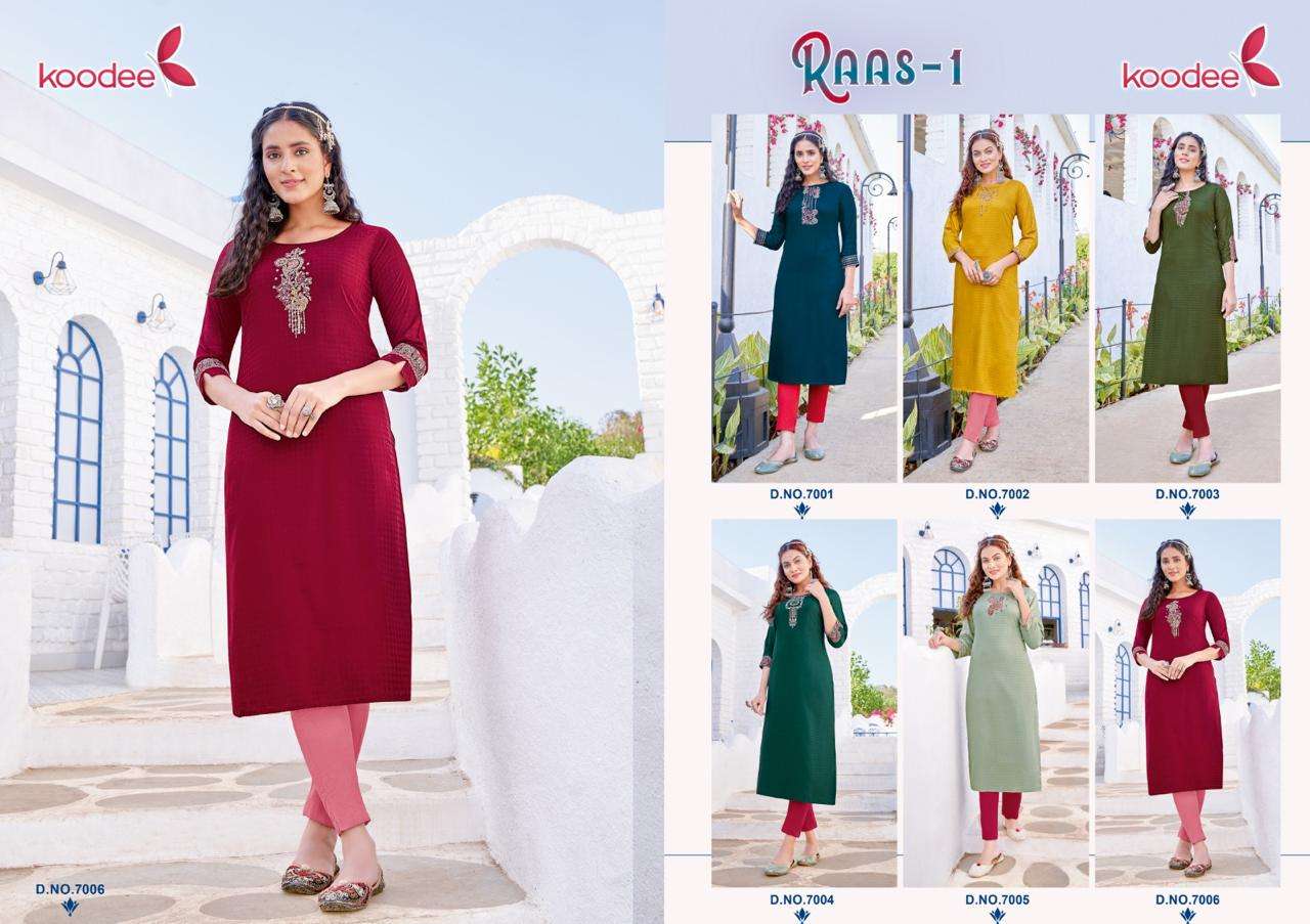 KOODEE Raas-1 Kurti Wholesale catalog