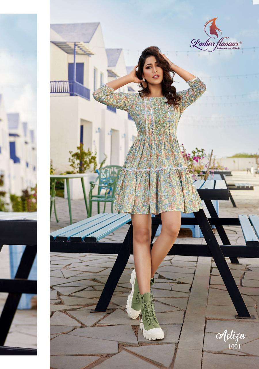 Ladies Flavour Aeliza Kurti WHolesale catalog