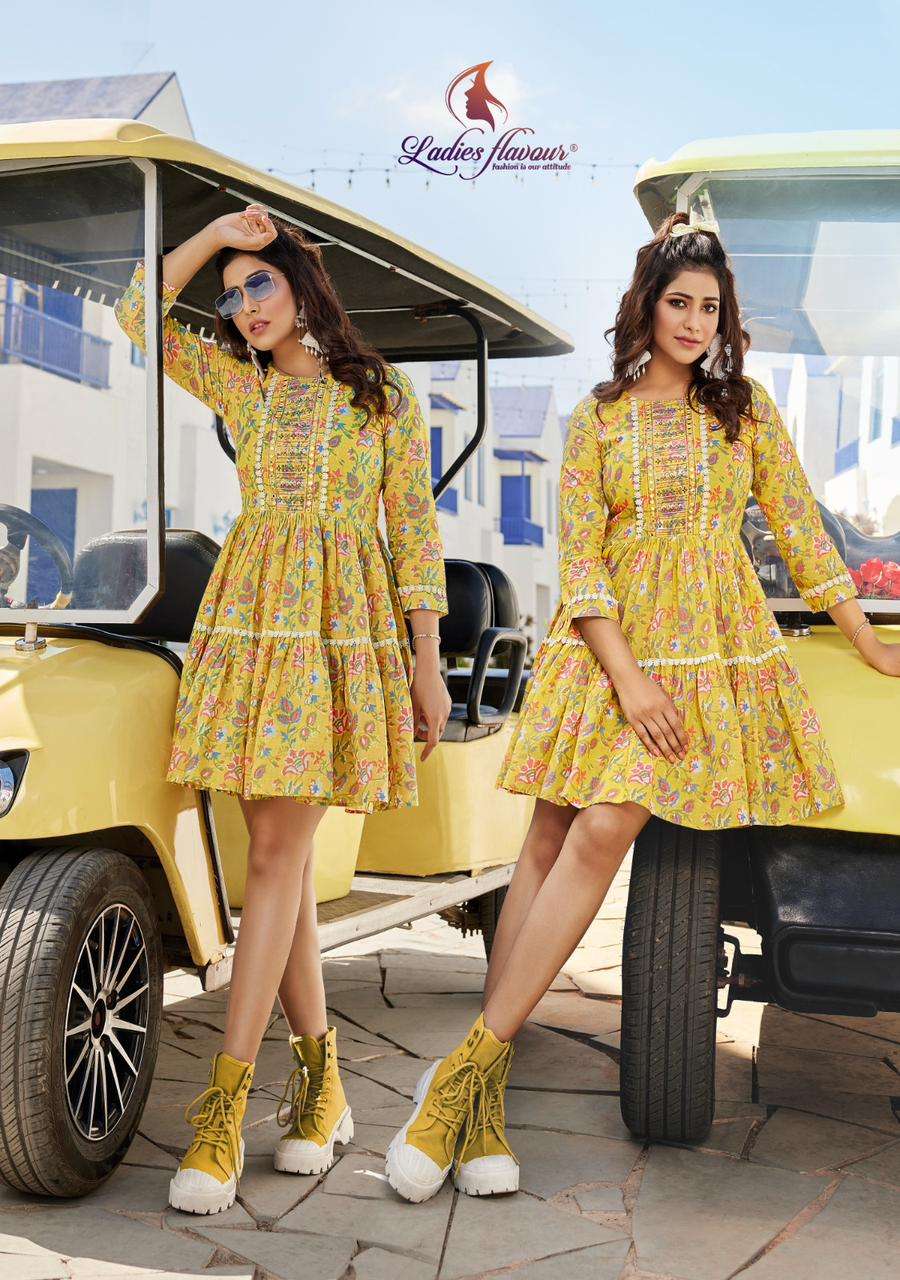 Ladies Flavour Aeliza Kurti WHolesale catalog