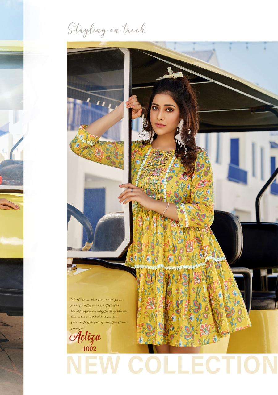 Ladies Flavour Aeliza Kurti WHolesale catalog