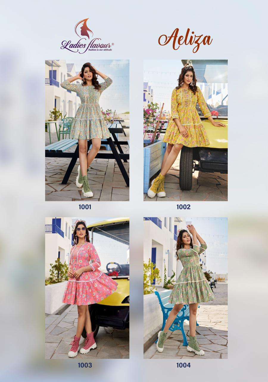 Ladies Flavour Aeliza Kurti WHolesale catalog