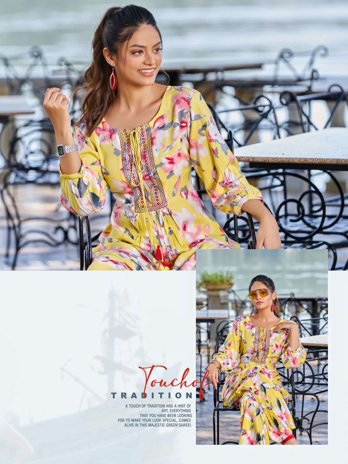 Ladies Flavour Alexa Co ord Set Kurti Wholesale catalog