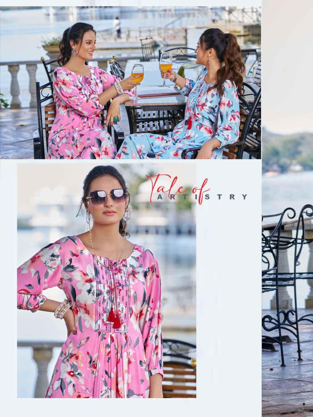 Ladies Flavour Alexa Co ord Set Kurti Wholesale catalog