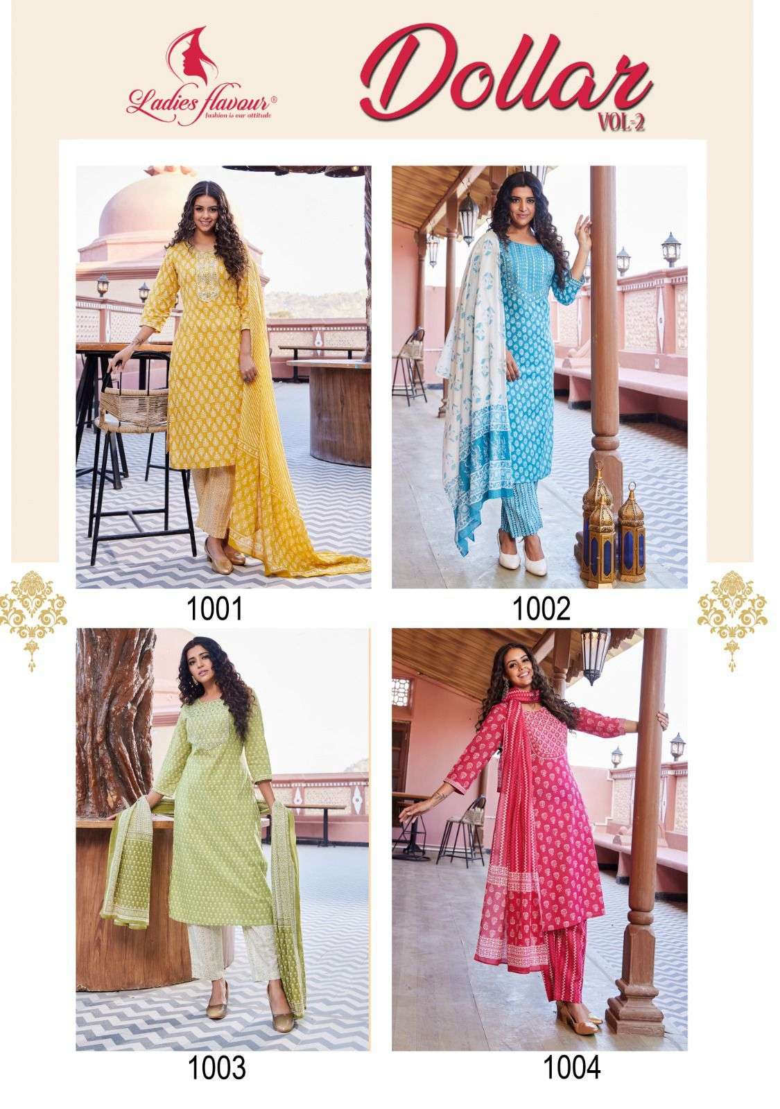 Ladies Flavour Dollar Vol 2 Kurti Wholesale catalog