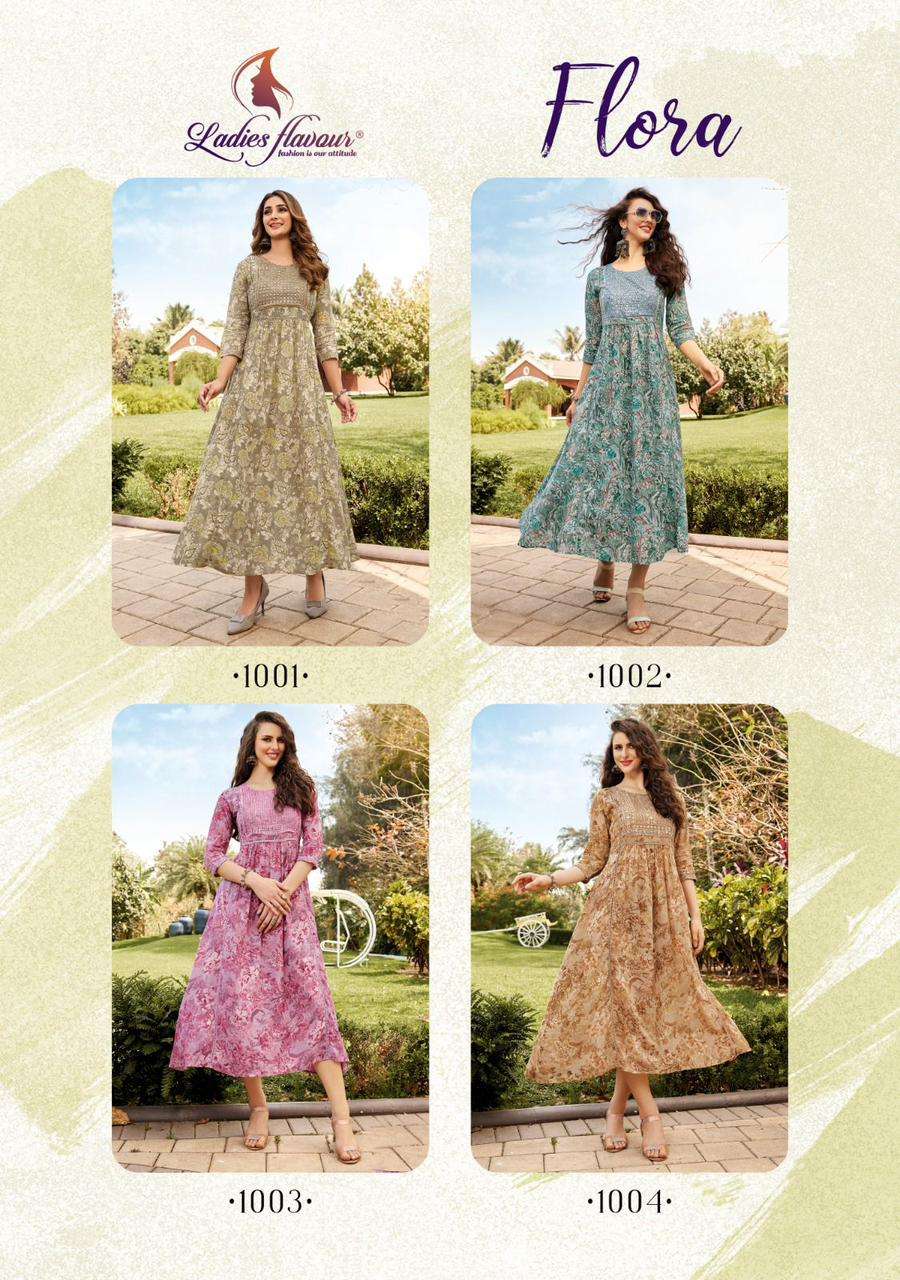 Ladies Flavour Flora Kurti Wholesale catalog
