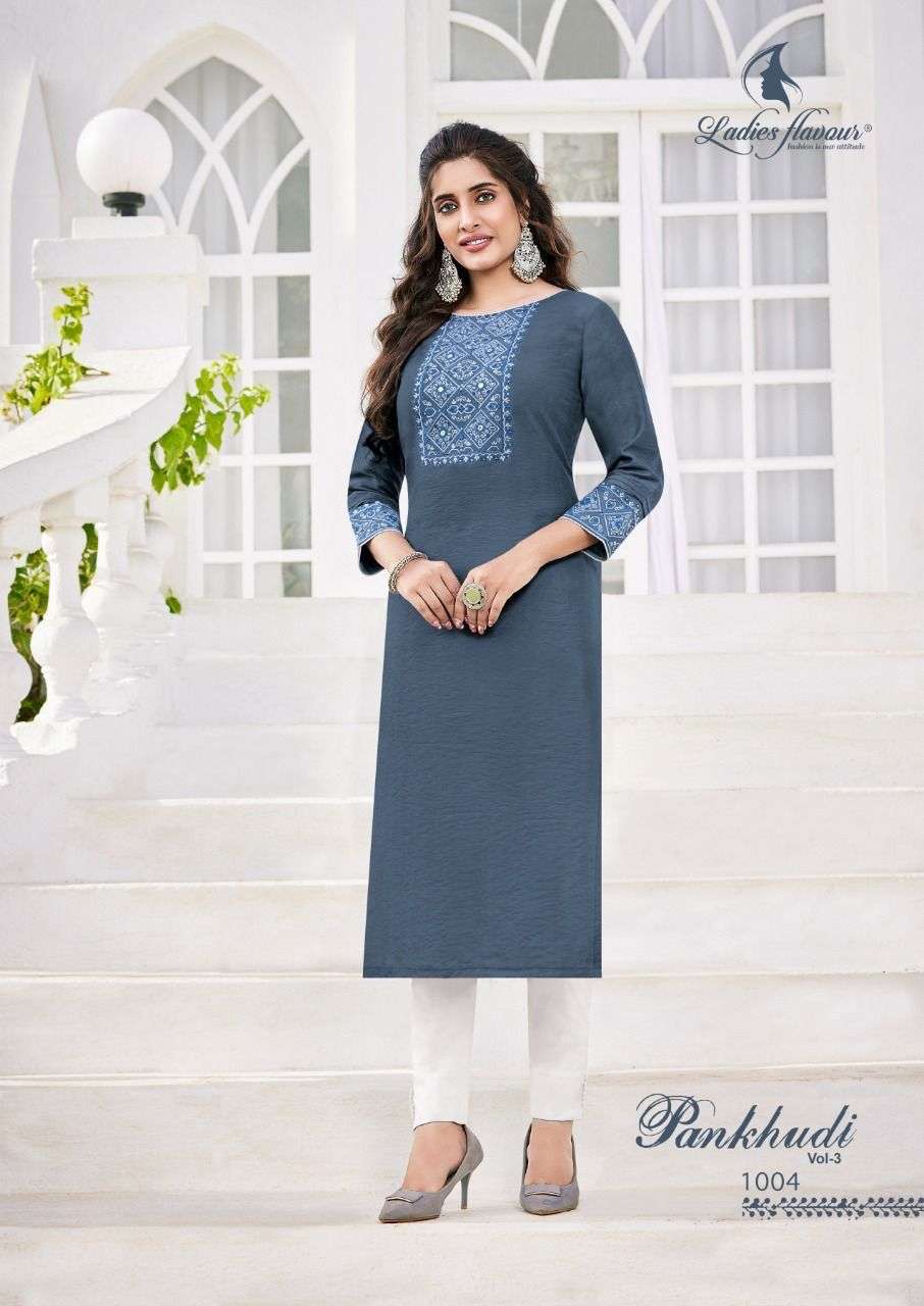 Ladies Flavour Pankhudi vol 3 Kurti Wholesale catalog