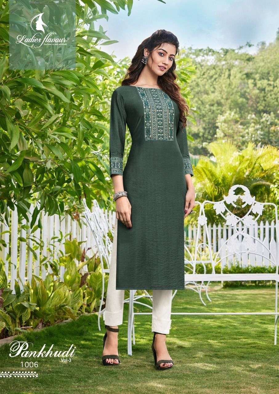 Ladies Flavour Pankhudi vol 3 Kurti Wholesale catalog