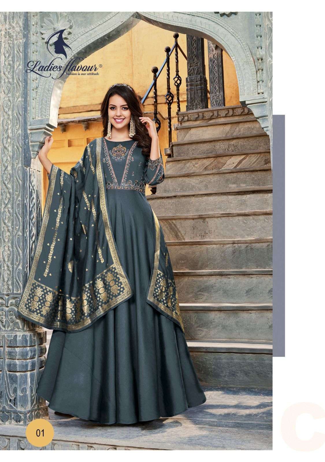Ladies Flavour Rangrez Kurti Wholesale catalog