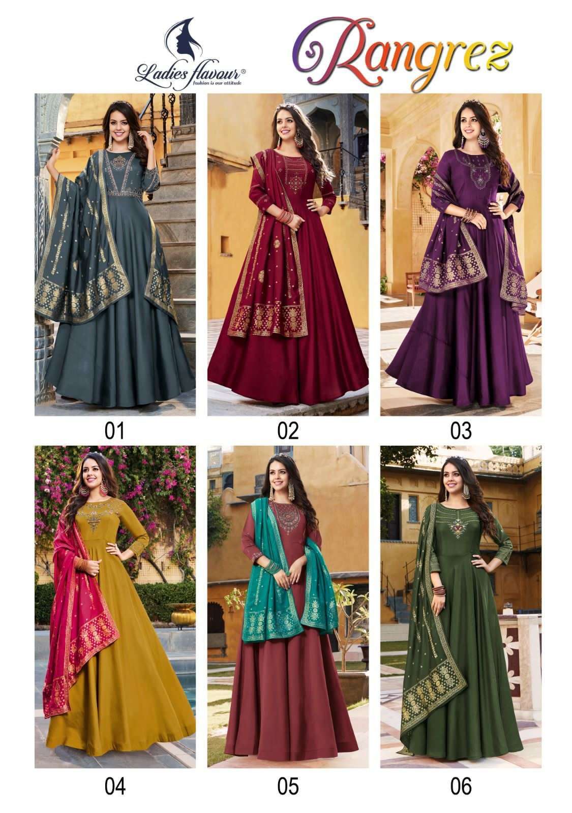 Ladies Flavour Rangrez Kurti Wholesale catalog