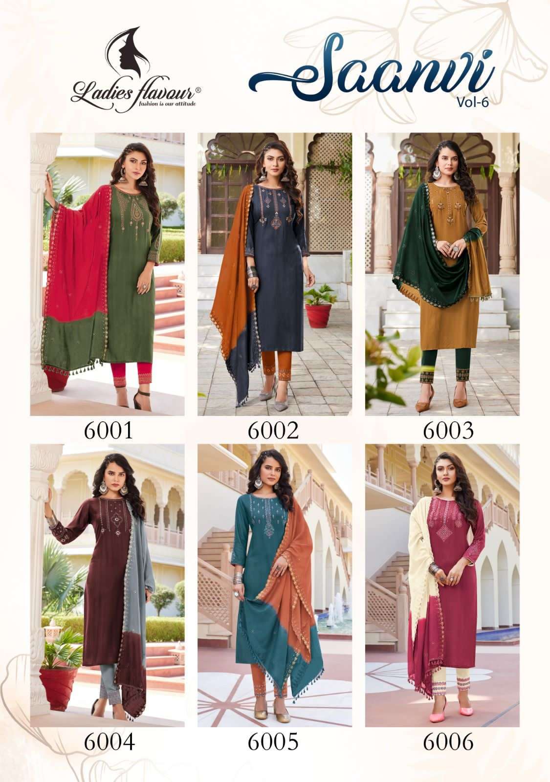 Ladies Flavour Saanvi vol 6 Kurti Wholesale catalog