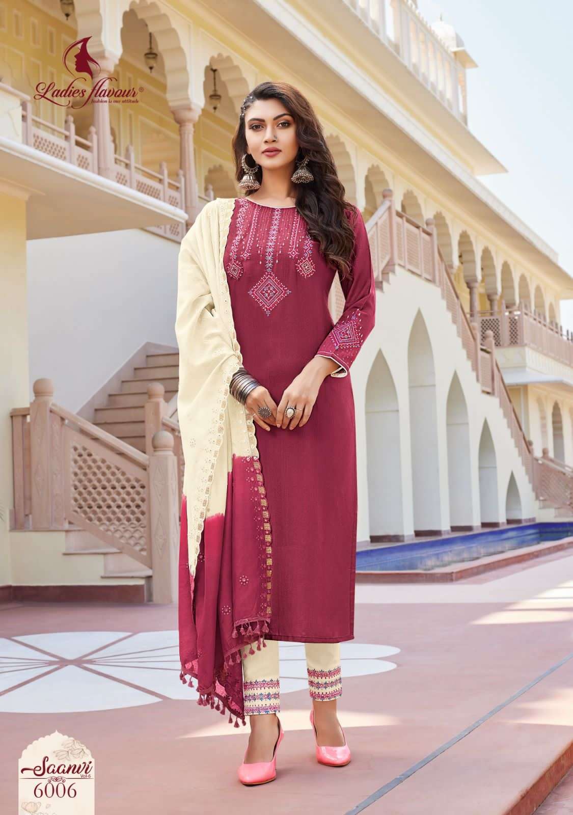 Ladies Flavour Saanvi vol 6 Kurti Wholesale catalog