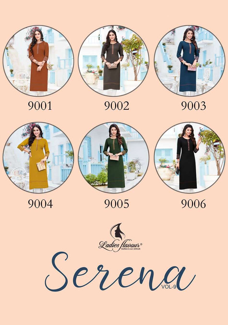 Ladies Flavour Serena vol-9 Kurti Wholesale catalog
