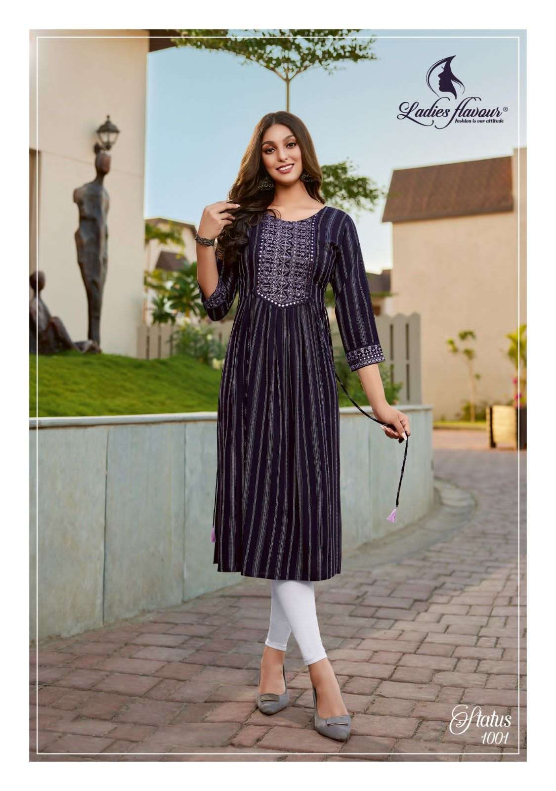 Ladies Flavour Status Kurti Wholesale catalog
