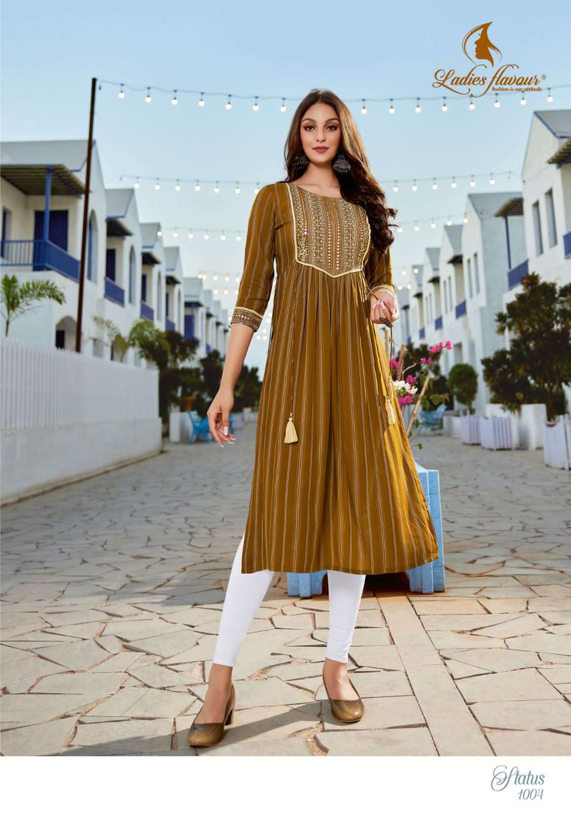 Ladies Flavour Status Kurti Wholesale catalog
