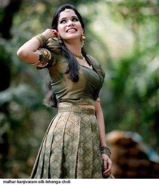  MALHAR KANJIVARAM SILK LEHENGA CHOLI Wholesale catalog