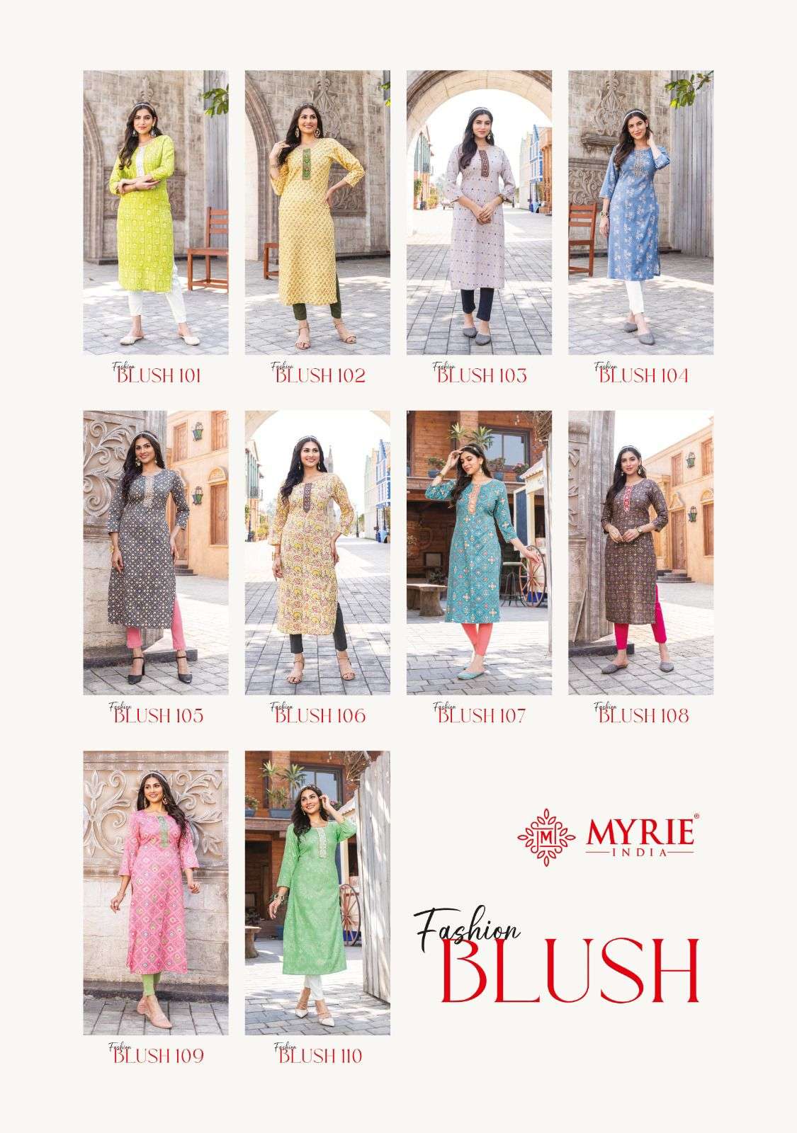 MAYRIE INDIA FASHION BLUSH Kurti Wholesale catalog