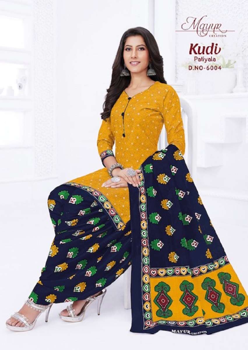 MAYUR KUDI VOL-6 – DRESS MATERIAL Wholesale catalog