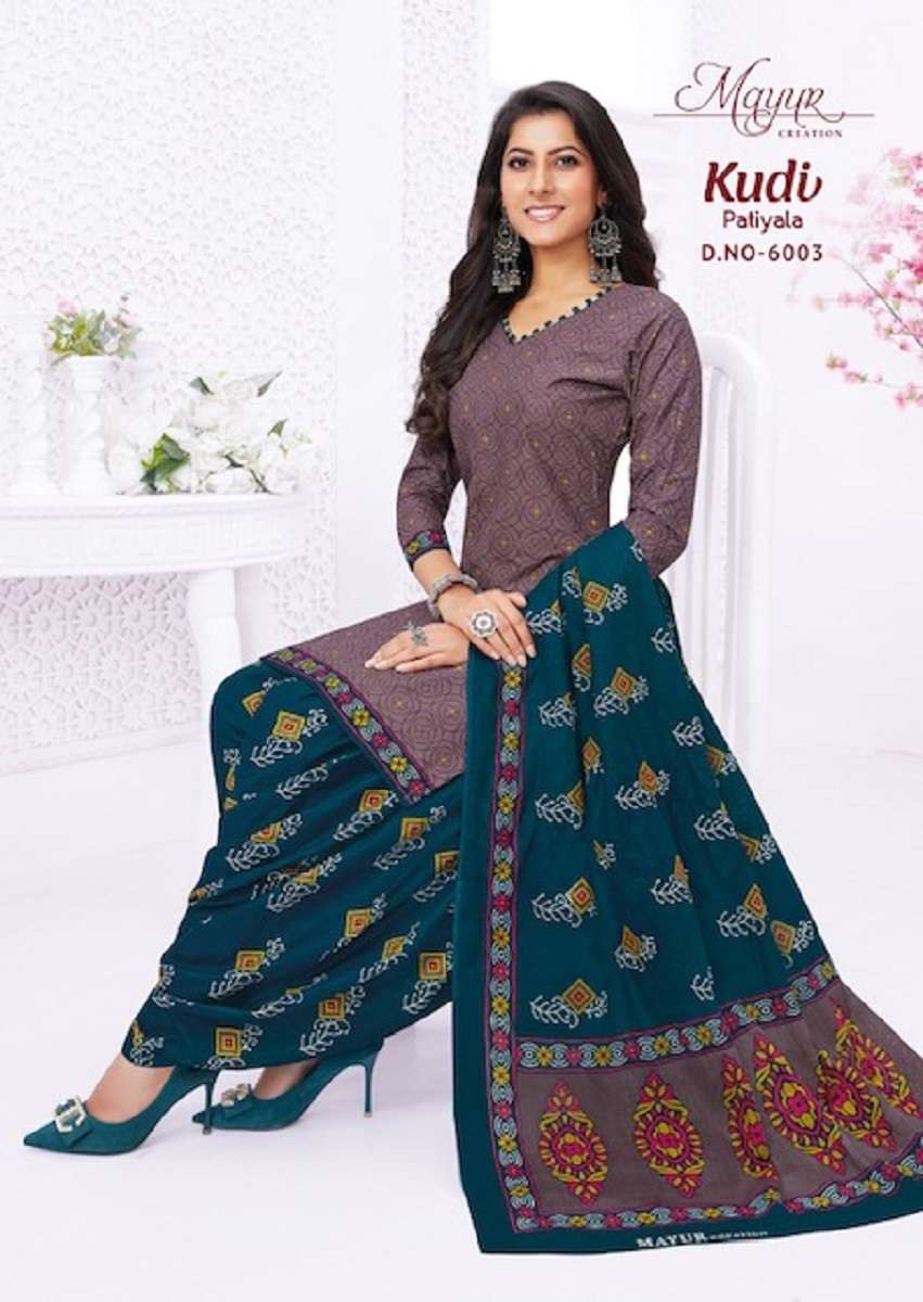 MAYUR KUDI VOL-6 – DRESS MATERIAL Wholesale catalog