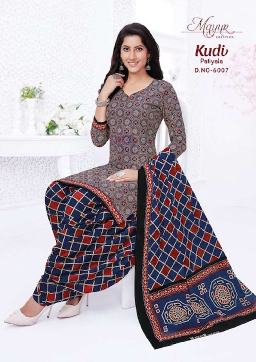 MAYUR KUDI VOL-6 – DRESS MATERIAL Wholesale catalog
