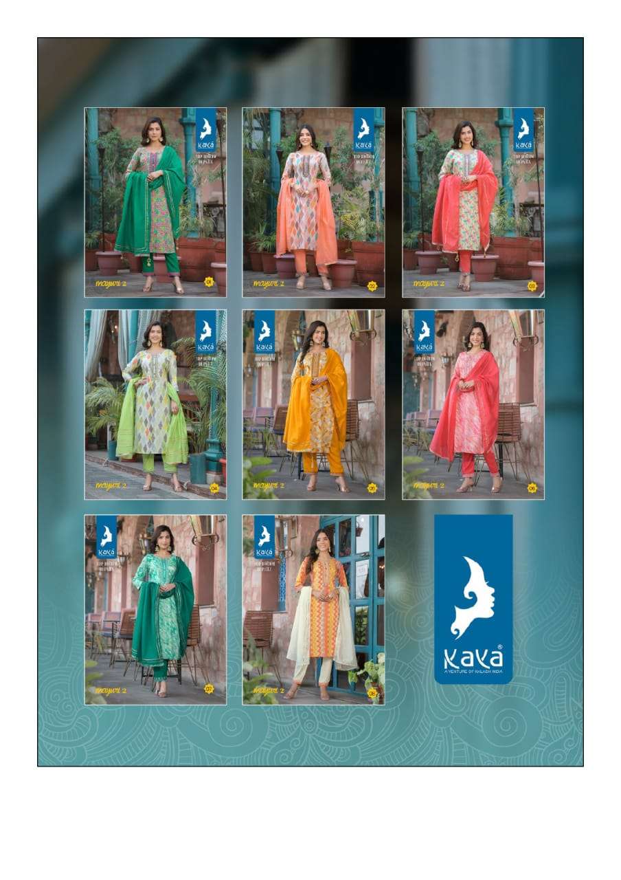 MAYURI 2 KAYA RAYON KURTI Wholesale catalog