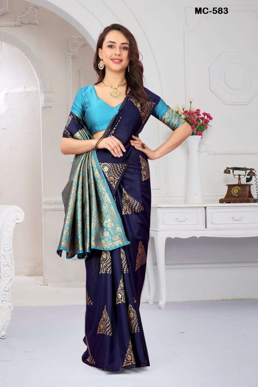 Mcazo 582 Fancy Softy Silk Saree Wholesale catalog