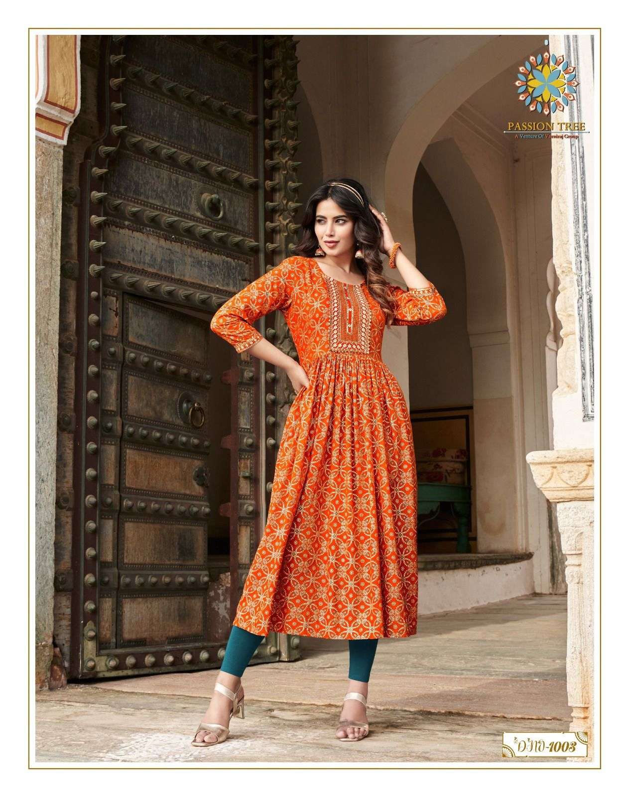 MONZA VOL.1 Nayra cut Embroidery Work Kurti Wholesale catalog