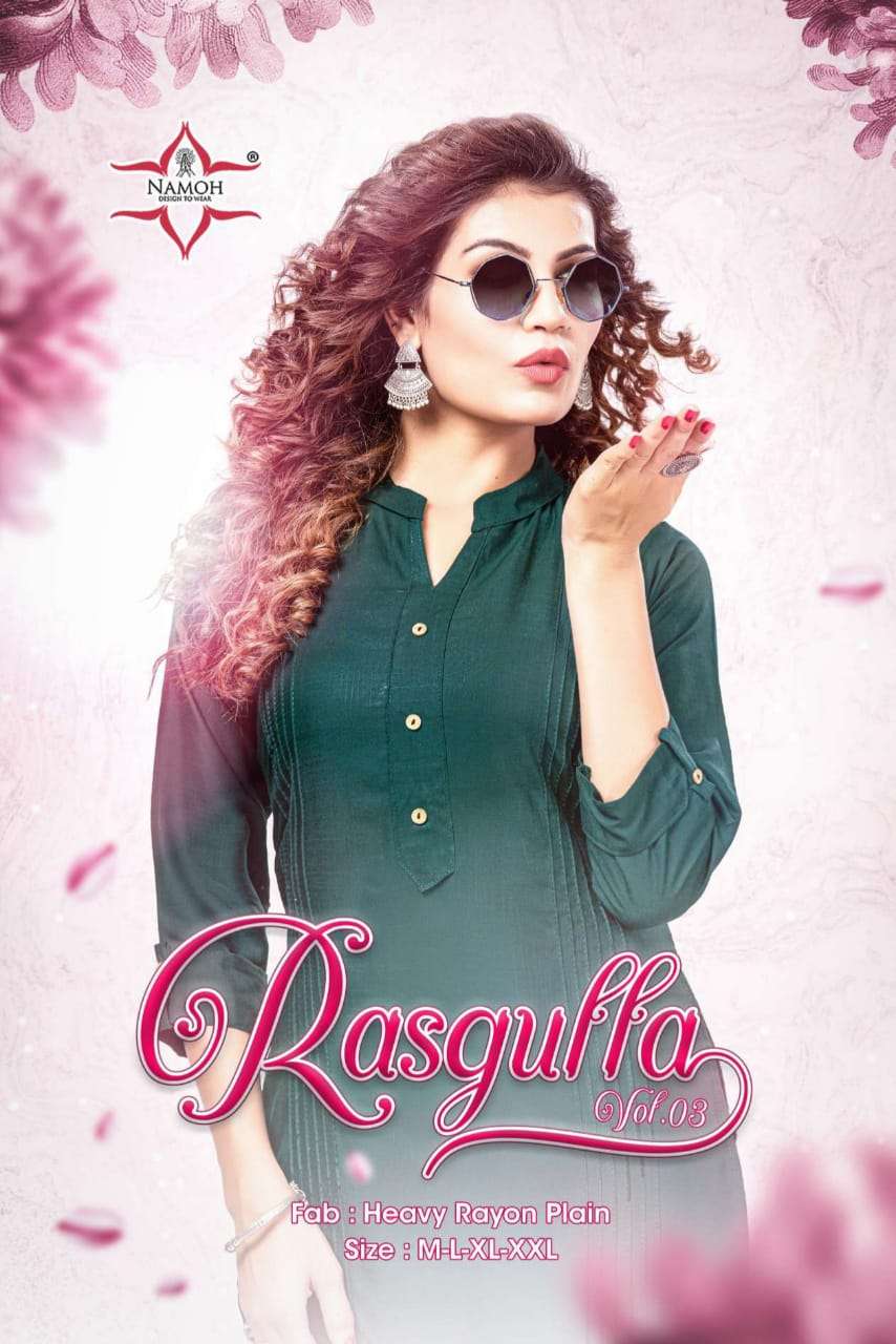 Namoh Rasgulla vol.3 Kurti Wholesale catalog