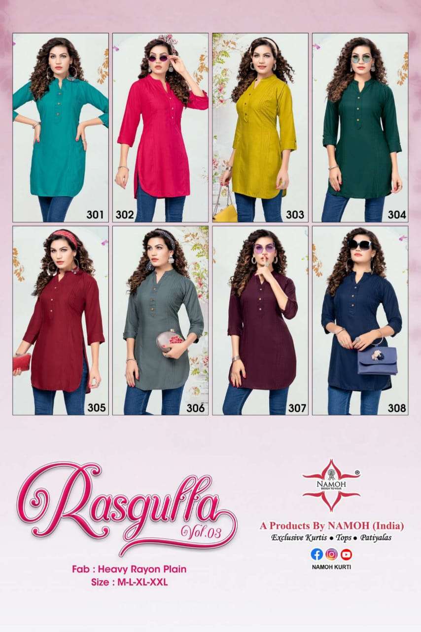 Namoh Rasgulla vol.3 Kurti Wholesale catalog