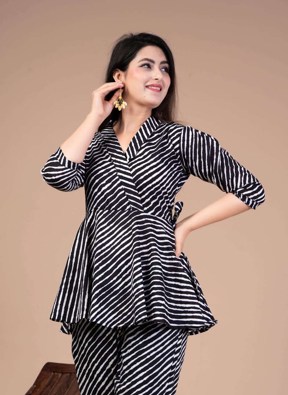 New Launch Co ord set Cotton Black Kurti Wholesale catalog
