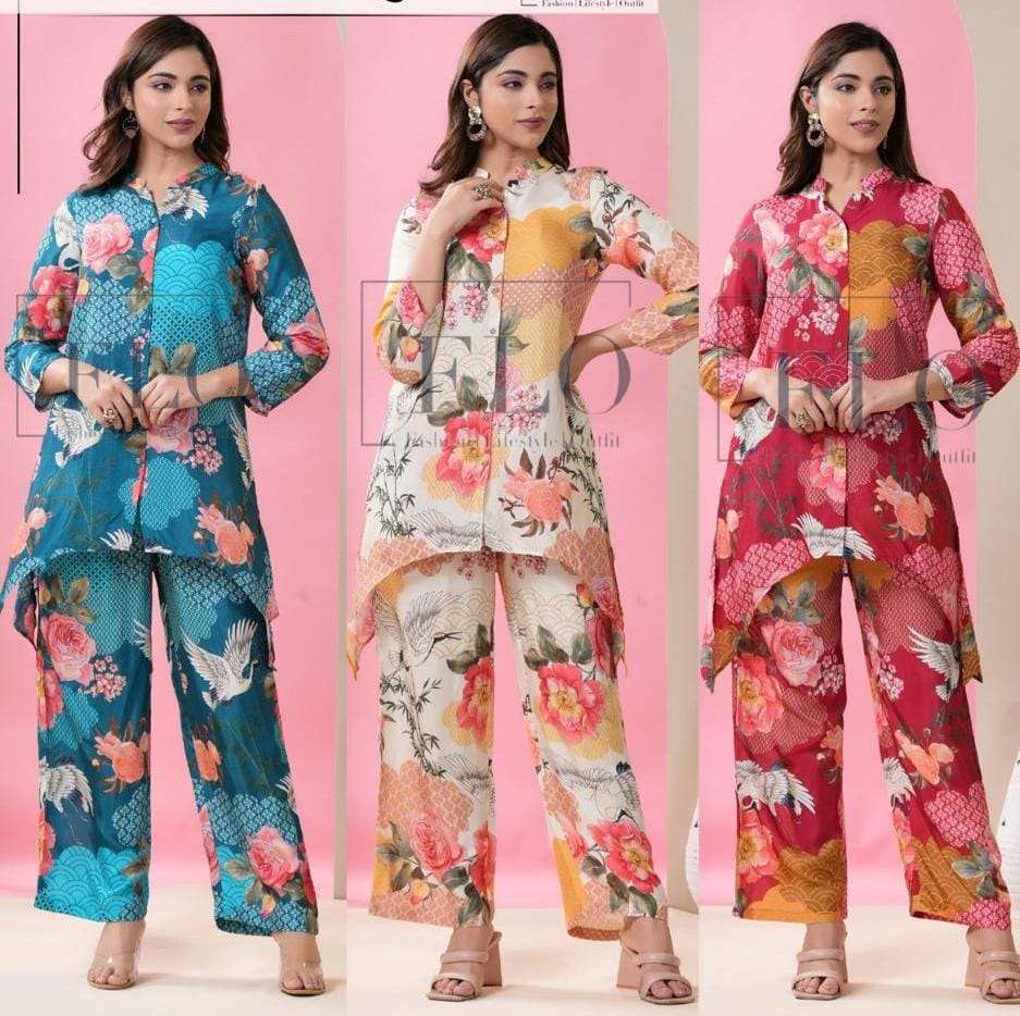 New Launch Co ord set Maslin Kurti Wholesale catalog