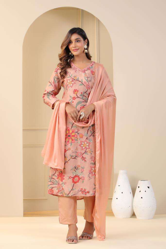 New Launch Maslin cream KURTI Wholesale catalog
