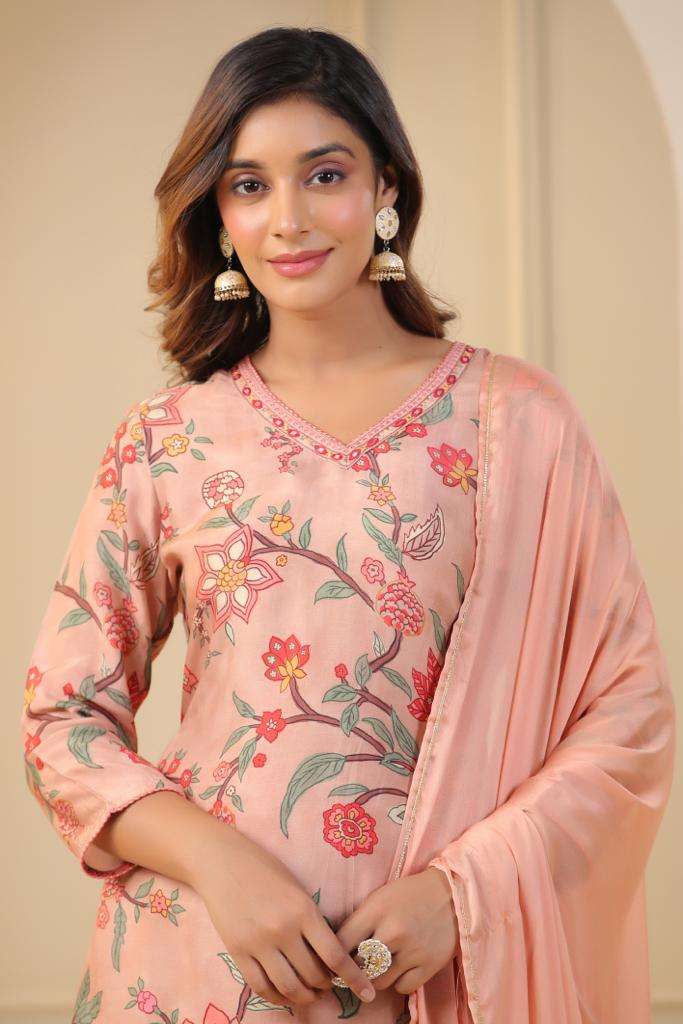 New Launch Maslin cream KURTI Wholesale catalog