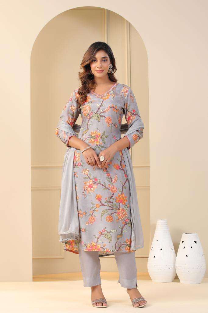 New Launch Maslin gray KURTI Wholesale catalog