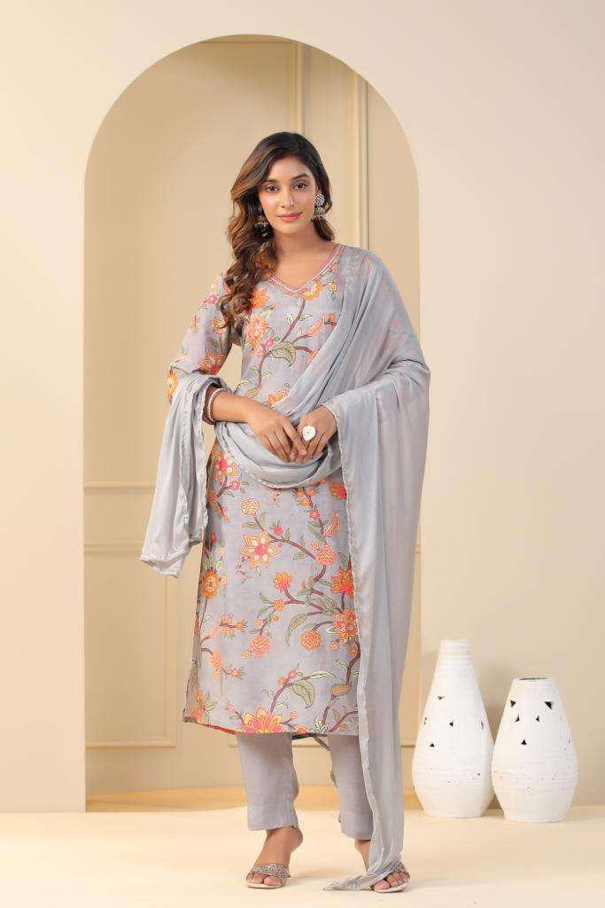 New Launch Maslin gray KURTI Wholesale catalog