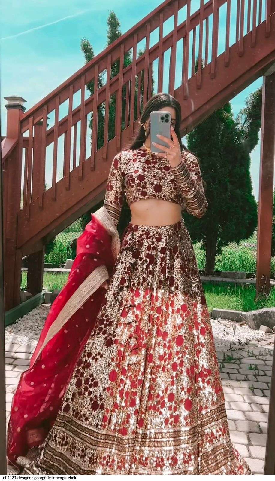 NF 1123 DESIGNER GEORGETTE LEHENGA CHOLI Wholesale catalog