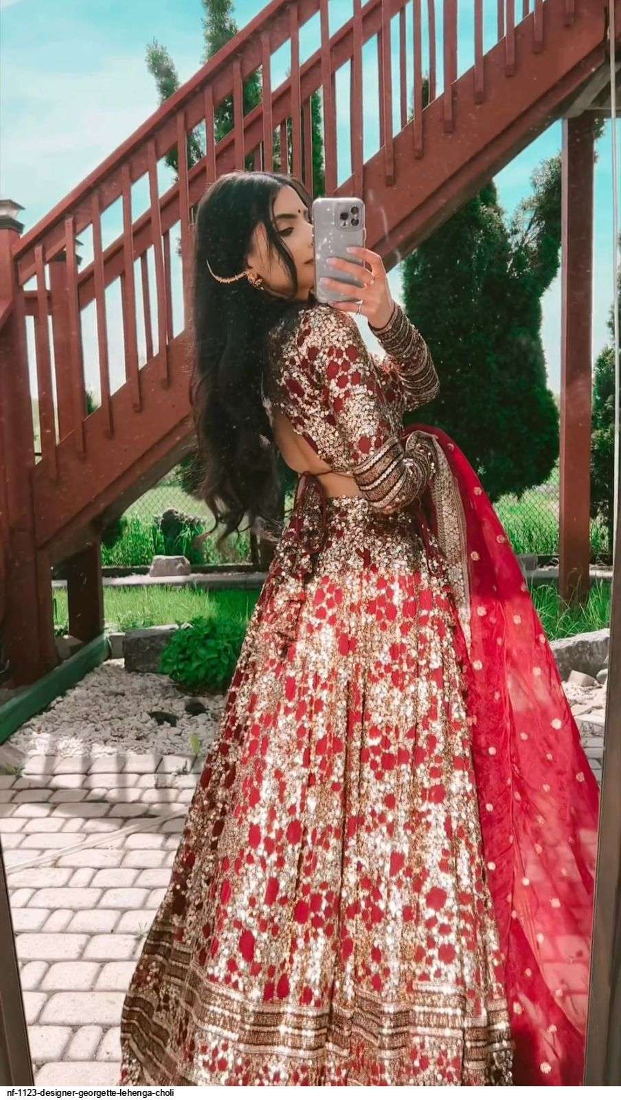 NF 1123 DESIGNER GEORGETTE LEHENGA CHOLI Wholesale catalog