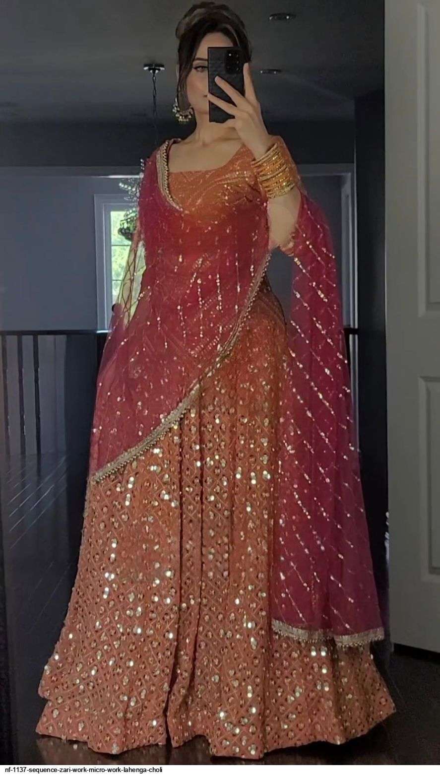 NF 1137 SEQUENCE ZARI WORK MICRO WORK LAHENGA CHOLI Wholesale catalog