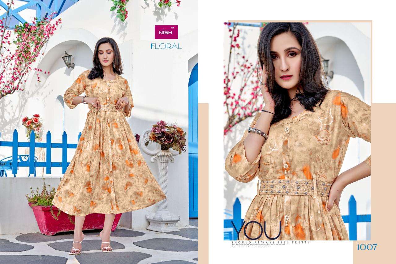NISH FLORAL Kurti Wholesale catalog