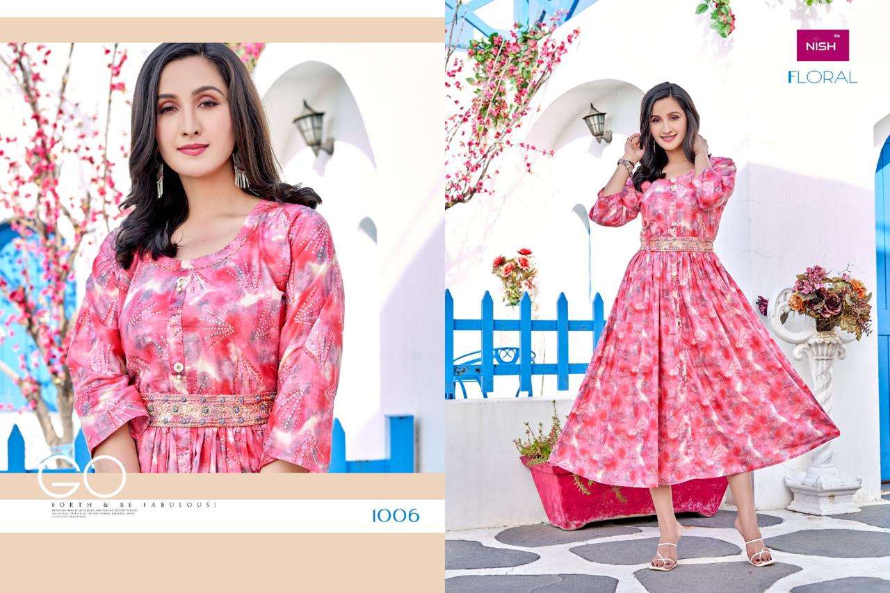 NISH FLORAL Kurti Wholesale catalog