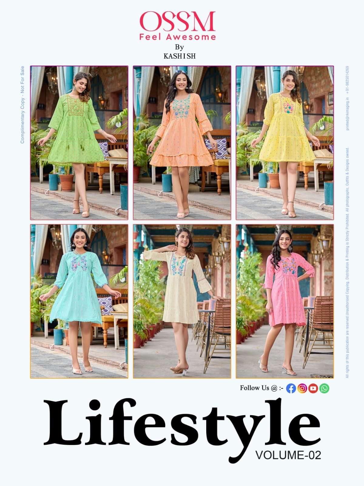 OSSM LIFESTYLE Vol 02 KURTI TOP Wholesale catalog