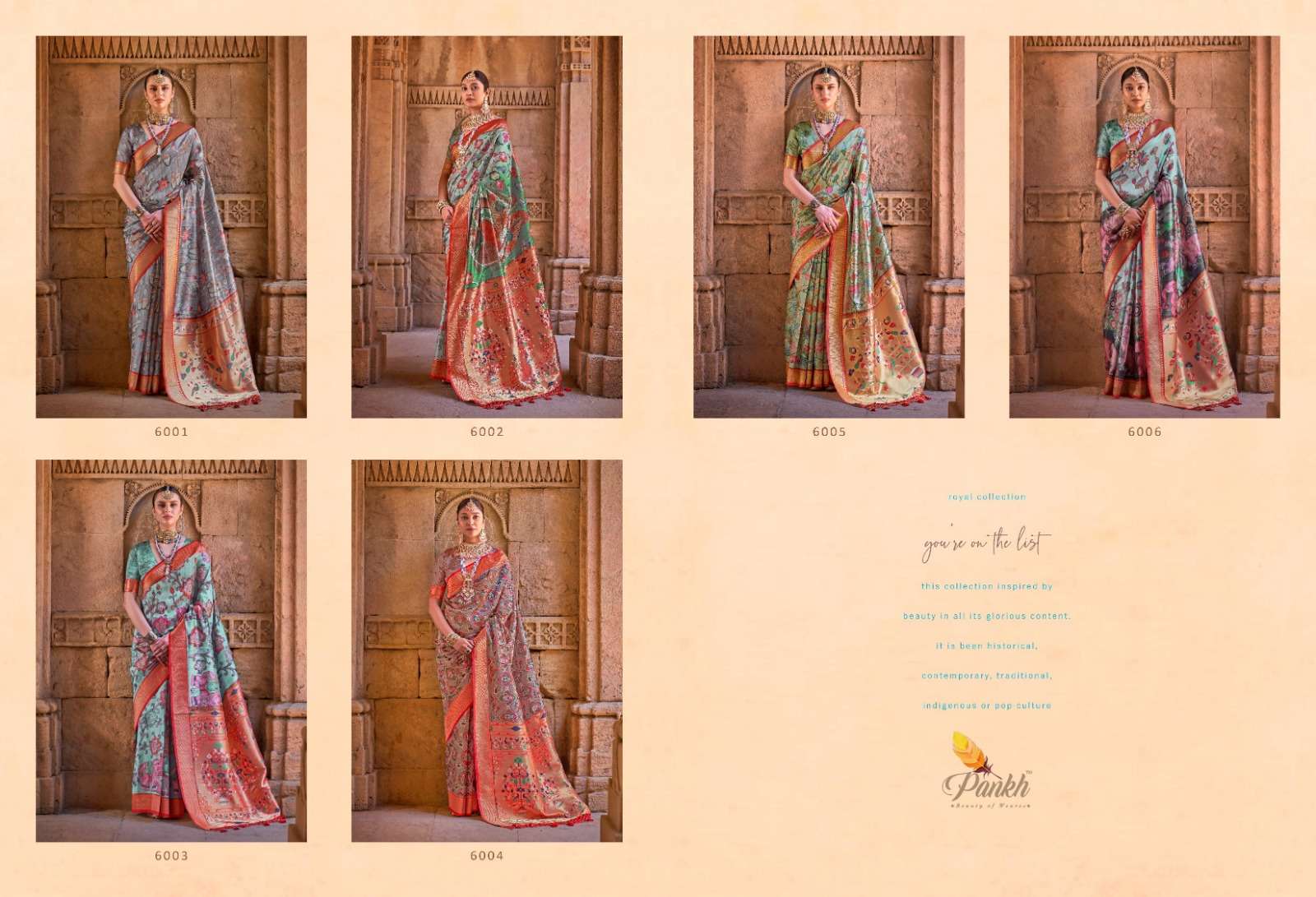 Pankh Heritage Digital Printed Paithani Saree Wholesale catalog