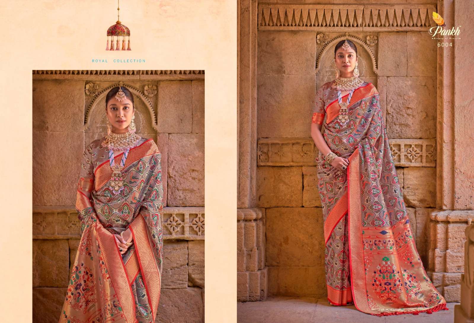 Pankh Heritage Digital Printed Paithani Saree Wholesale catalog