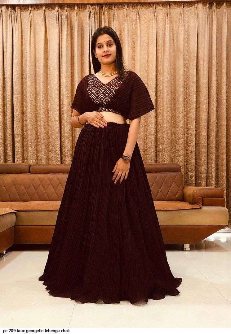 Faux georgette sale lehenga choli