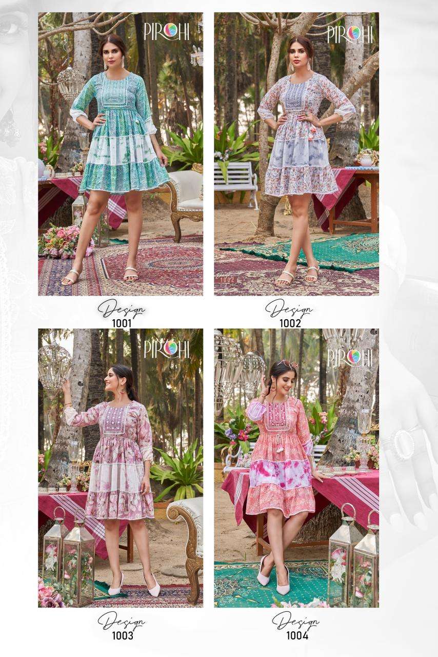 Pirohi  BAWAAL Pure Mul print Kurti Wholesale catalog