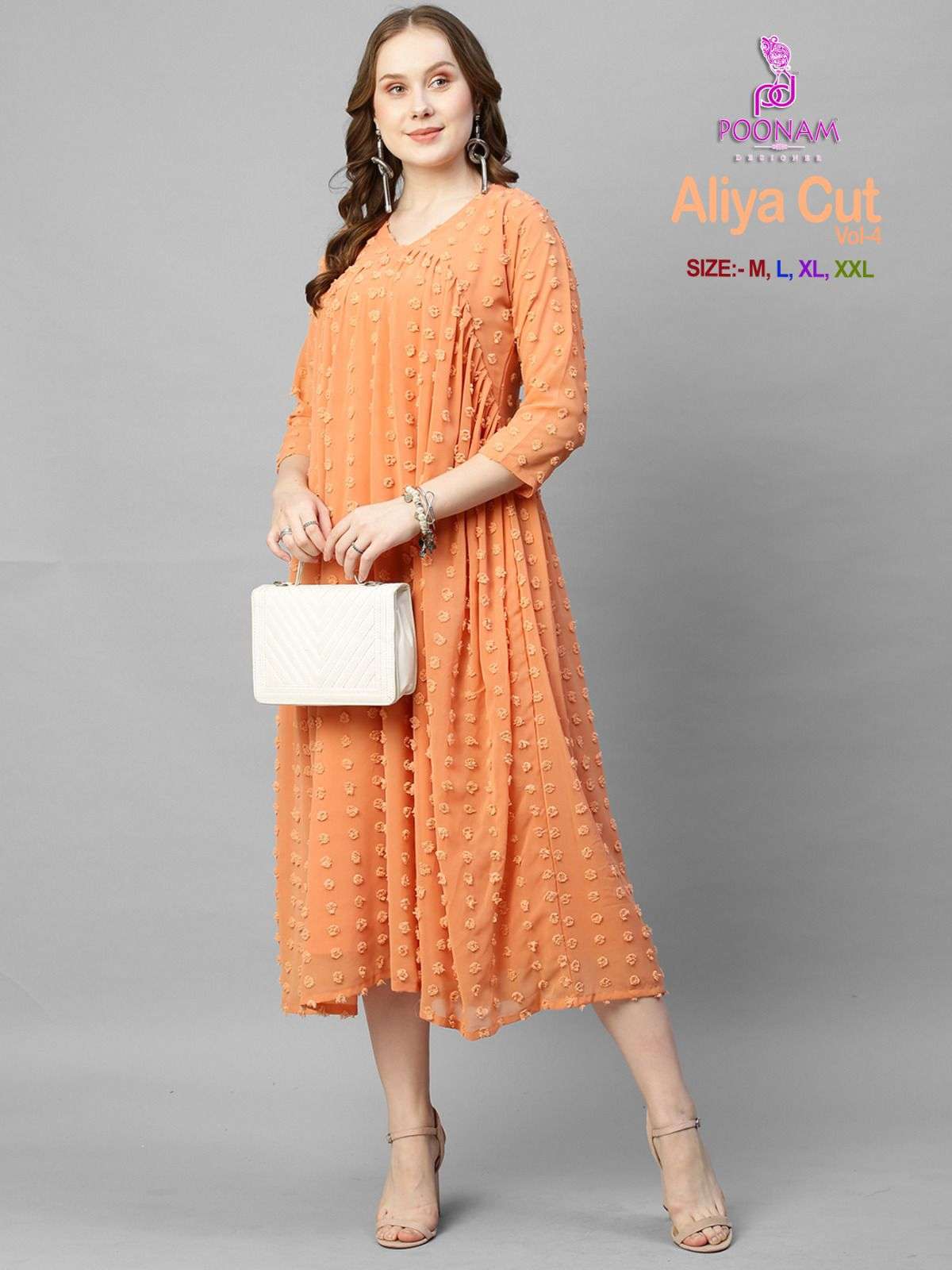 POONAM DESIGNER Aliya cut vol-02 Kurti Wholesale catalog 
