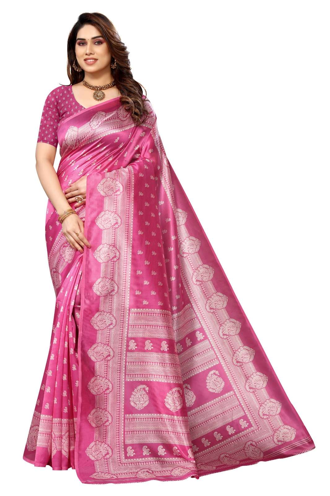 Printed Art Silk 26 Casual Art Silk Saree Wholesale catalog