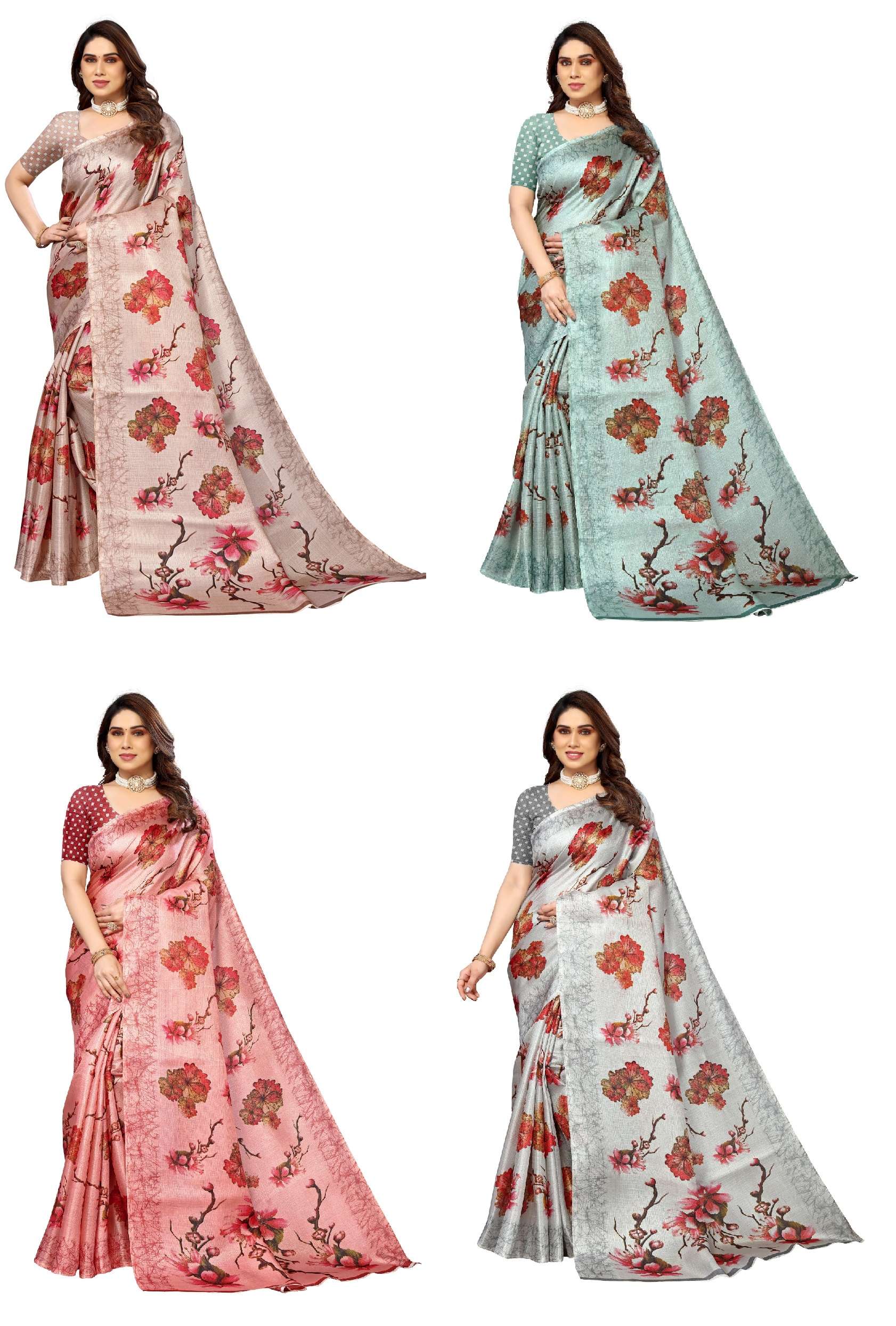 Printed Silk Vol 1 Casual Khadi Silk Saree Wholesale catalog