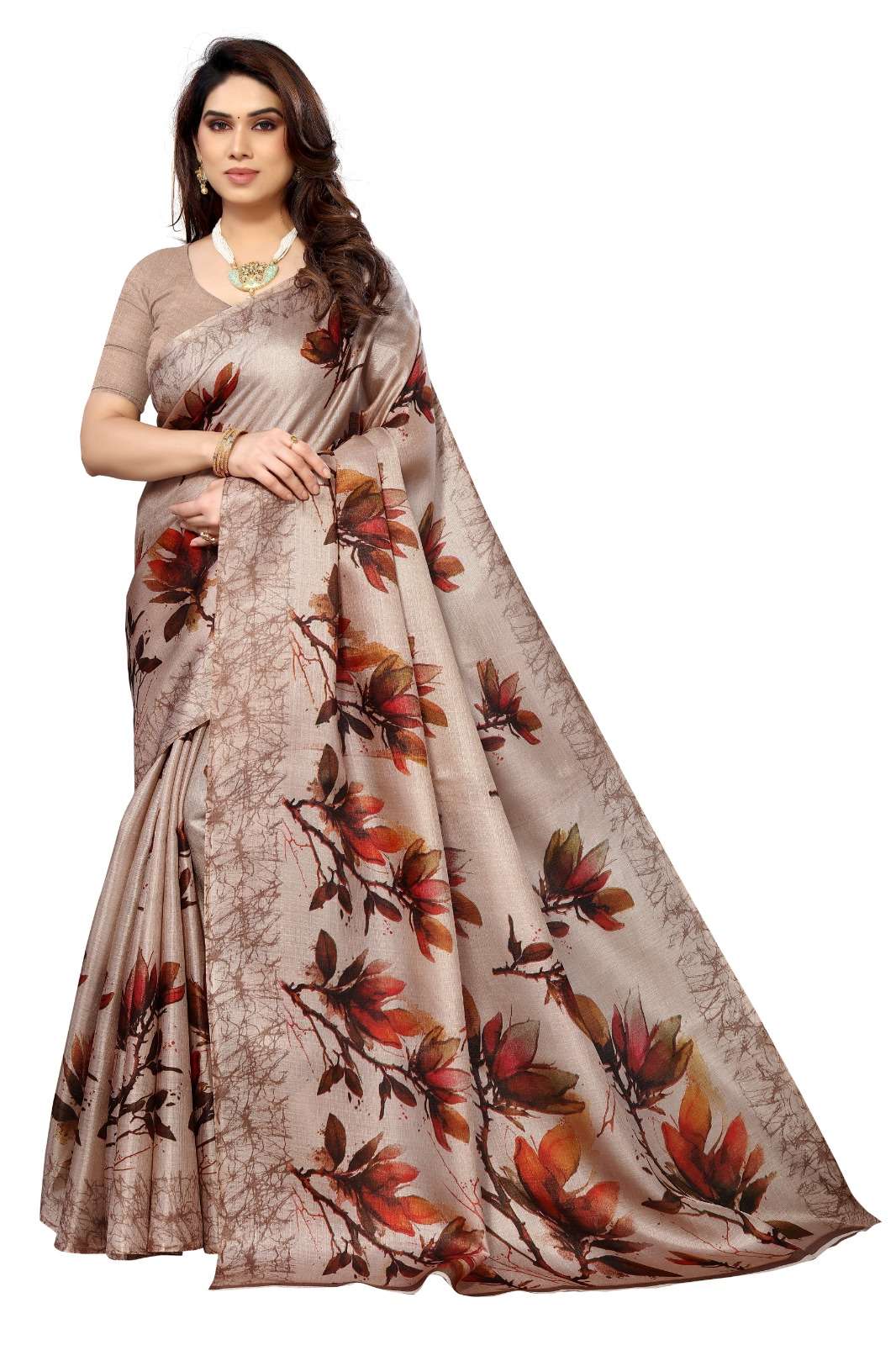 Printed Silk Vol 2 Floral Khadi Silk Saree Wholesale catalog