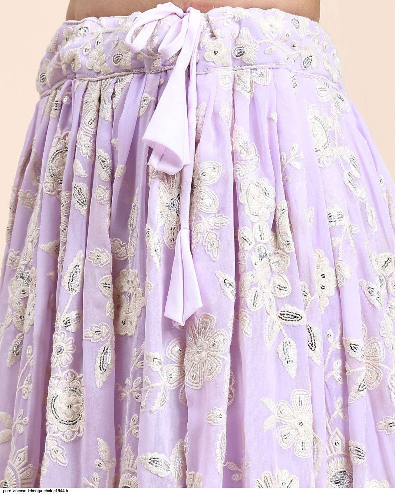 PURE VISCOSE LIGHT PINK LEHENGA CHOLI C1944 B Wholesale catalog